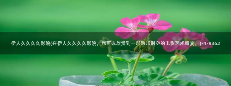 伊人久久影院观看